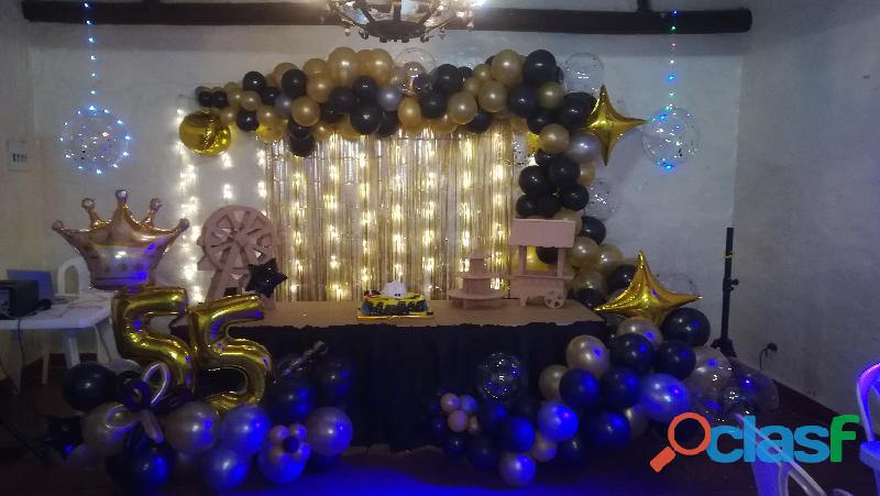 DECORACIONES EN ARCOS CON GLOBOS