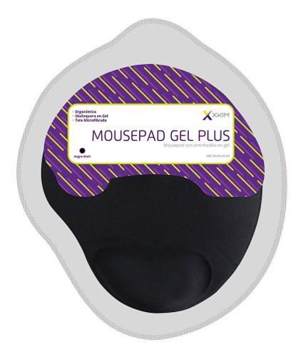 Pad Mouse Gel X-kim Cubierto En Tela Negra Gelplus-ne