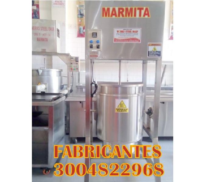 MARMITA PASTEURIZADOR, LAVADORA DE FRUTAS Y HORTALIZAS, CALD