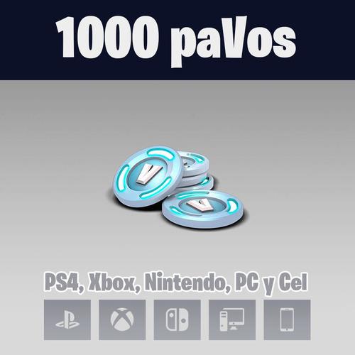 1000 Pavos Fortnite Ps4, Xbox, Pc Leer Antes De Comprar