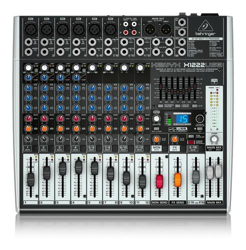 Mixer Behringer X1222usb Mezclador De Microfonos Grabacion