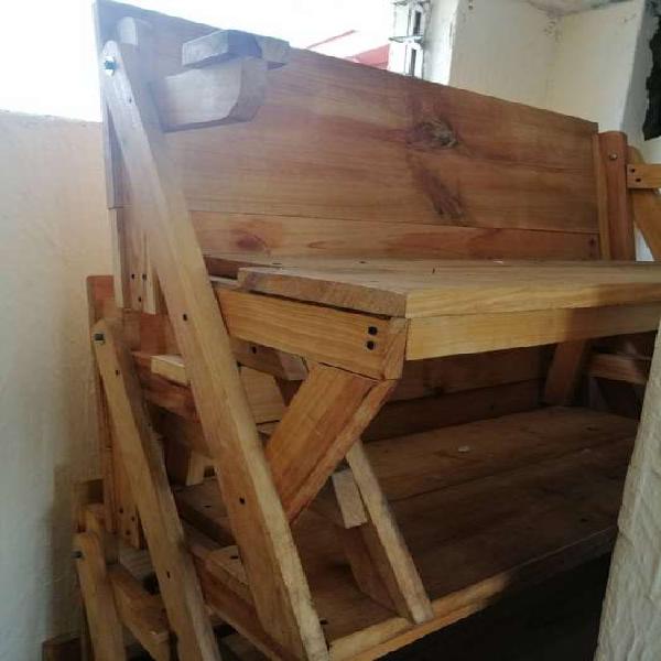 Vendo silla comedor madera 2 y 4 puestos
