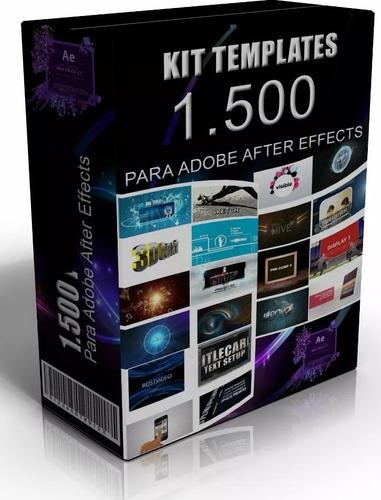 1.500 Plantillas Para Adobe Afters Effects Mega Pack