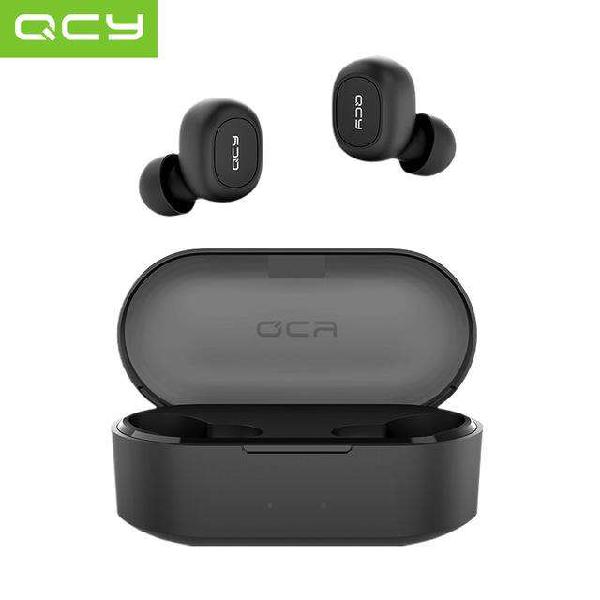 Audifonos Bluetooth Qcy Qs2 Inalambricos Extra Batería.