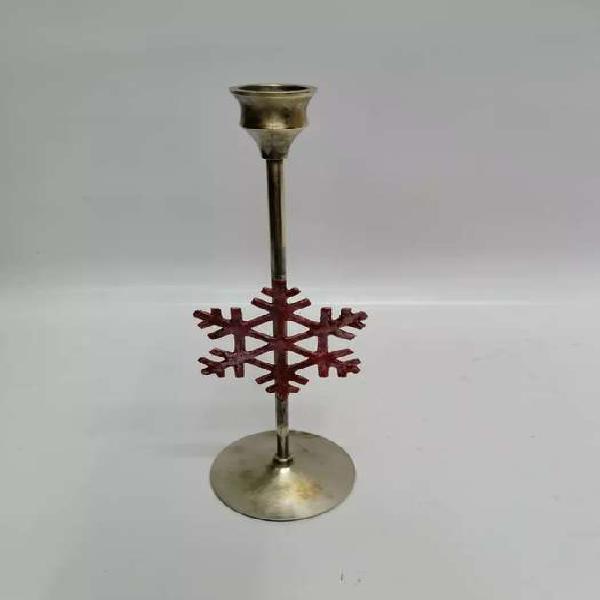 CANDELABRO MESA HINDU BRONCE NAVIDAD 1 VELA