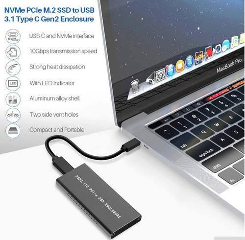 Caja Externa Disco Duro Solido M2 Nvme Llave M A Usb 3.0