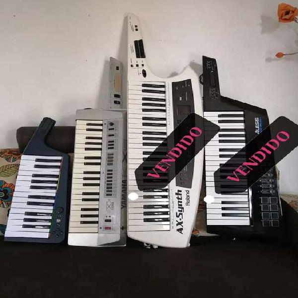 Controlador Midi Keytar Organeta sintetizador