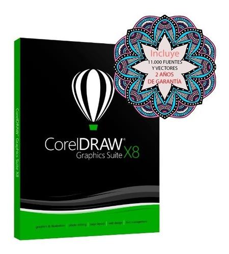 Corel Draw X8 Full 2019 - Envio Gratis Inmediato