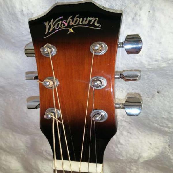 Guitarra Electroacustica Washburn Wa45ce folk como nueva