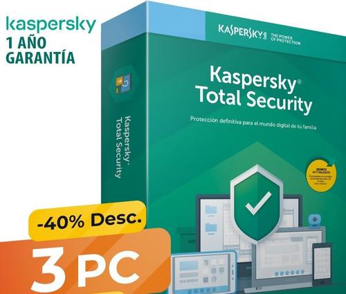 Kaspersky Total Security 3 Pcs 1 Año