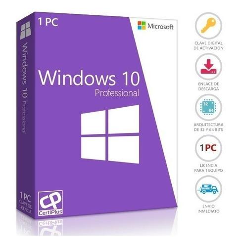 Licencia Windows 10 Pro- Original Oem Envío Inmediato