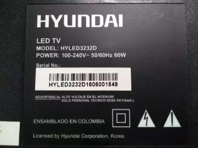 TV Hyundai hyled3232d para repuesto