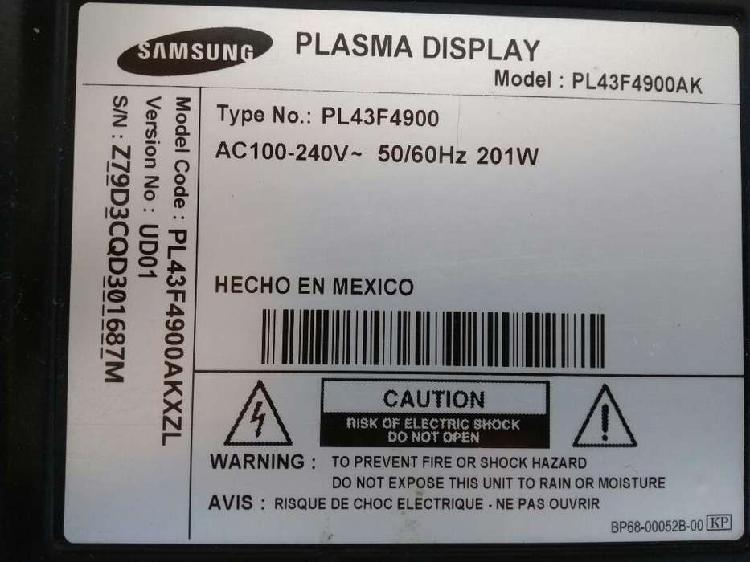 Tv Samsung Pl43f4900ak para Repuestos