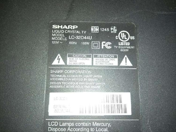 Tv Sharp Lc32d44u para Repuesto