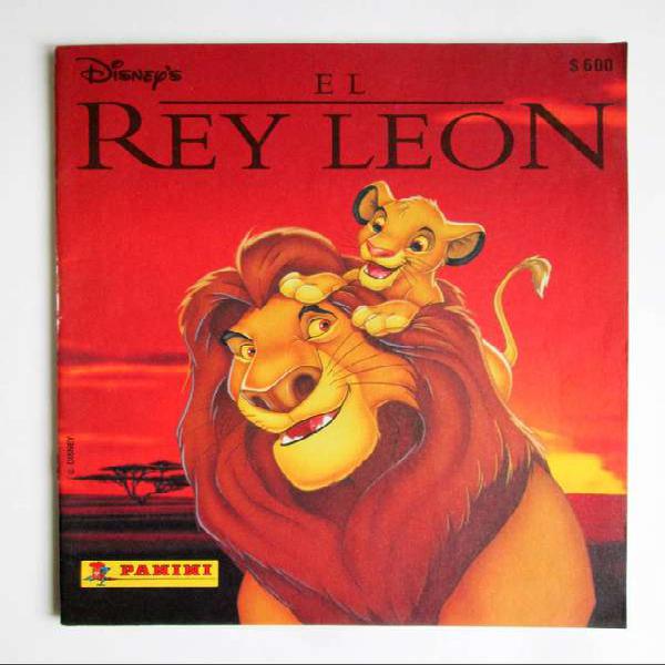 lbum El Rey León Panini 1994 Para Coleccionistas!