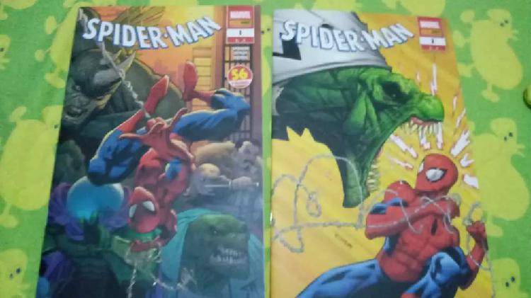2 comics de spiderman panini comics nueva serie parte 1 y 2
