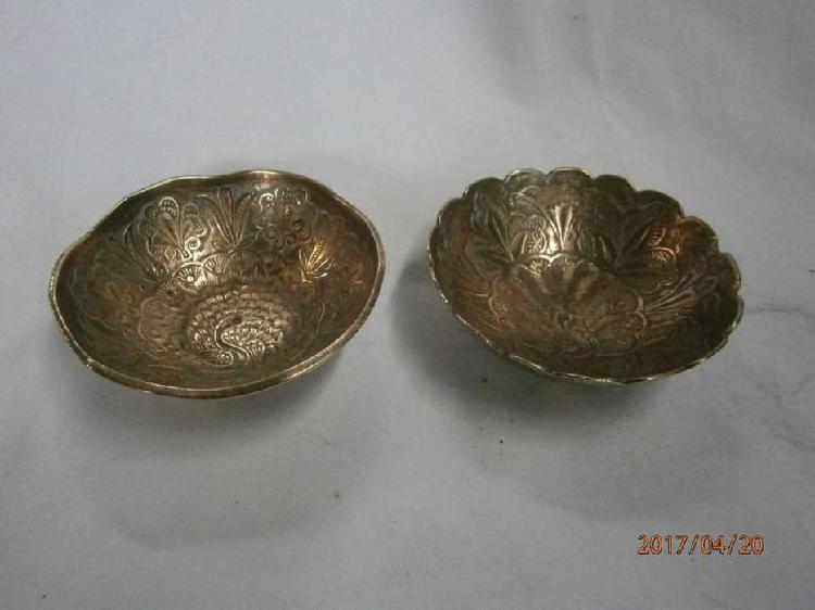 2PLATICOS EN BRONCE PEQUEÑOS Made INDIA ,PRECIO X C/U