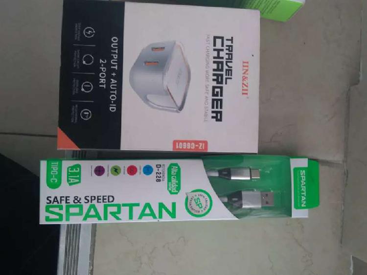 CARGADORES SPARTAN TURBO TIPO C PARA XIAOMY