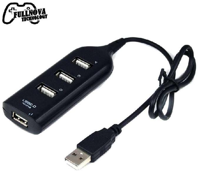 CONECTOR HUB 4 PUERTOS USB 2.0/1.1 - CABLE DE 1 METRO -