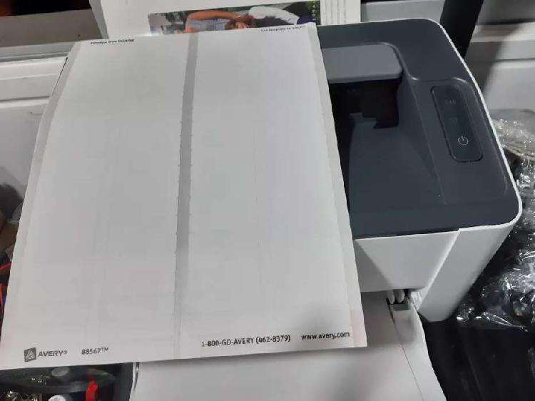 Etiquetas adhesivas página para impresora láser y tinta