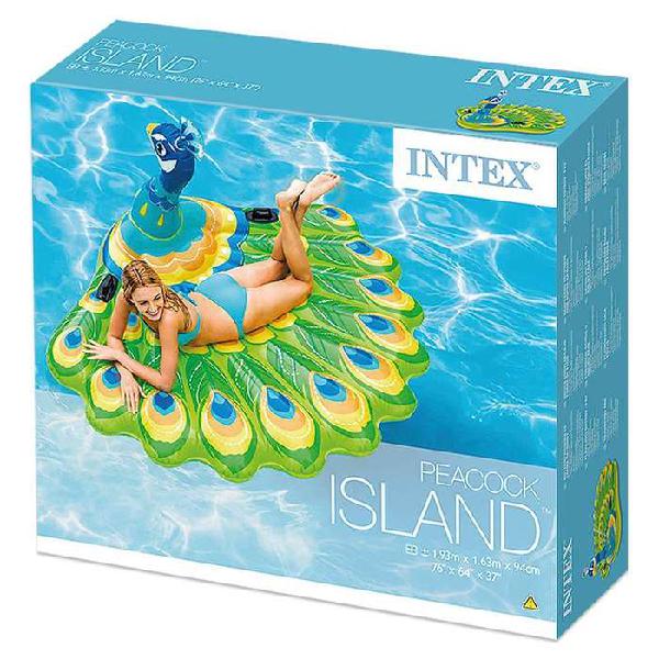 Intex Inflable Pavo Real Island Piscina Flotador