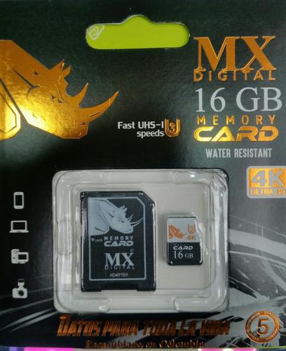 Memoria Micro Sd 16gb 4k Mx
