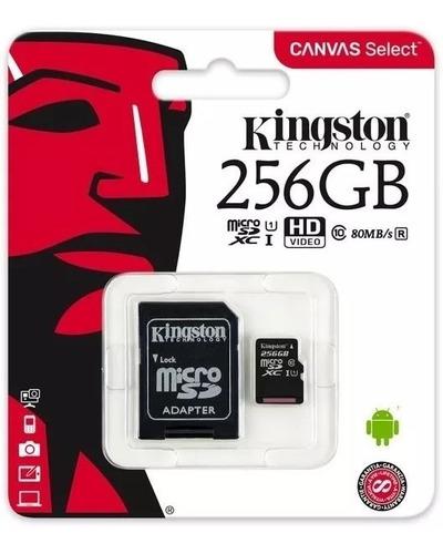Memoria Micro Sd 256gb Kingston Clase 10 Original