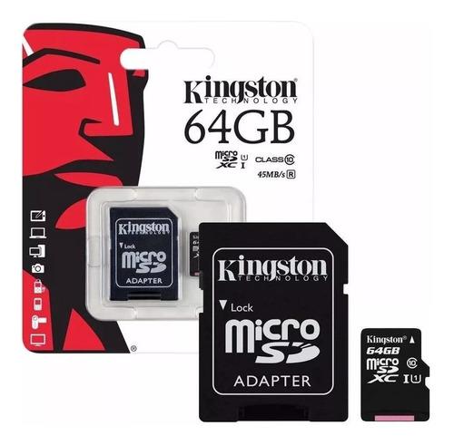 Memoria Micro Sd 64gb Kingston Clase 10 Original
