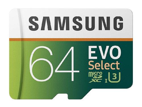 Memoria Micro Sd 64gb Samsung Evo Select 100mb/s Sdxc