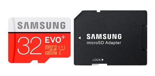 Memoria Micro Sd Samsung 32 Evo Plus Clase 10 80mb/s 4k