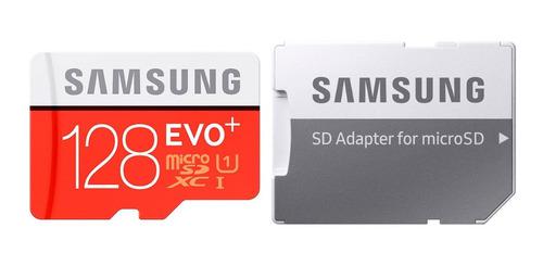 Memoria Micro Sd Samsung Evo Plus 128 Gb 100mb/s Clase 10 4k