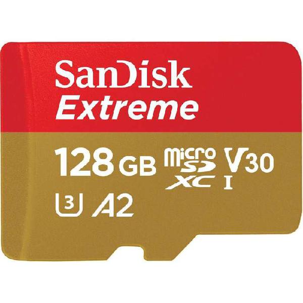 Memoria MicroSD Sandisk Extreme 128GB U3 4K 160mbs A2 V30