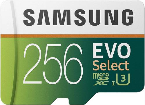 Memoria Microsd Samsung Evo Select 256gb 100mbs C10 U3 4k