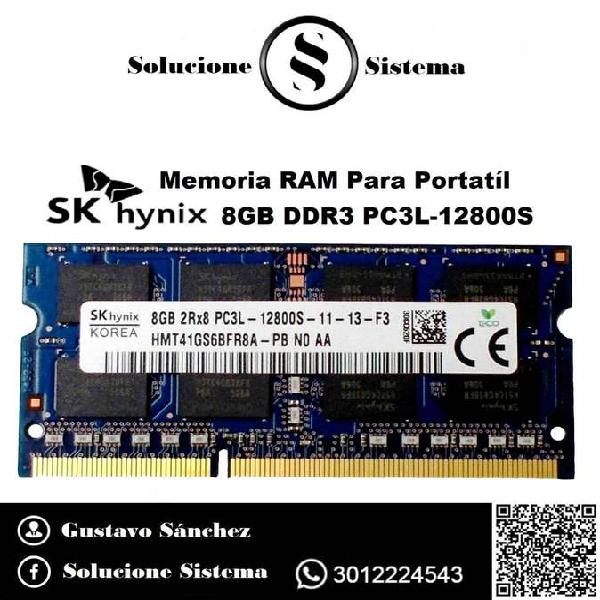 Memoria RAM Portatil Hynix 8Gb DDR3 PC3L-12800S