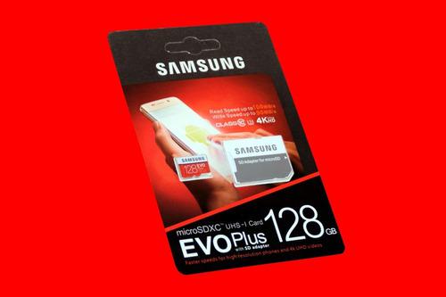 Micro Sd Samsung Evo Plus 128 Gb 100mb/s Clase 10 Memoria 4k