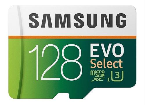 Micro Sd Xc 128gb Samsung Evo Select 4k U3 100mb/s Original