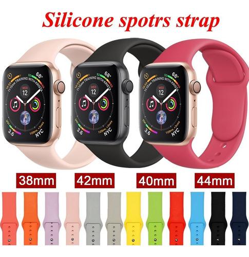 Pulso Manilla Correa Silicona Para Apple Watch 38/40 42/44