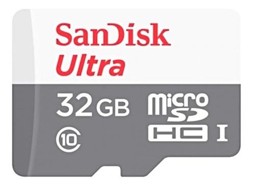 Sandisk Micro Sd Ultra 32gb Clase 10 Tlc/uhss1 Lectura 80 Mb