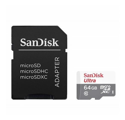 Tarjeta Micro Sdxc 64gb Sandisk Ultra, Uhs-i, C10, 80mb/s