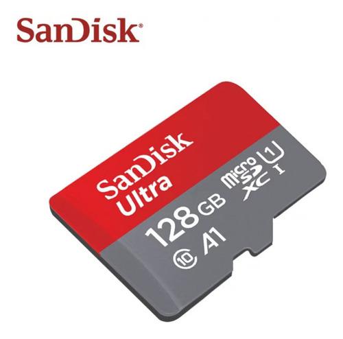 Tarjeta Tf Micro Sd Sandisk 128 Gb / 100 Mb De Velocidad.
