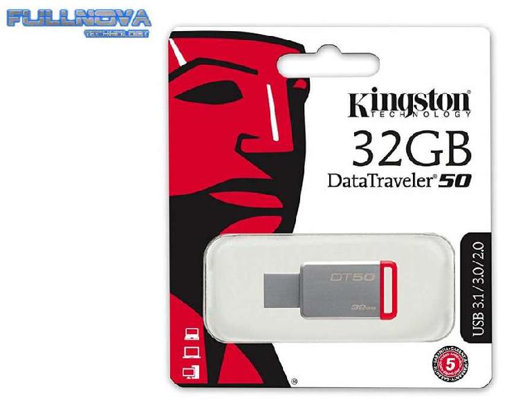 USB KINGSTON DE 32GB - COMPATIBLE CON USB 3.1 - 2.0 - NUEVAS