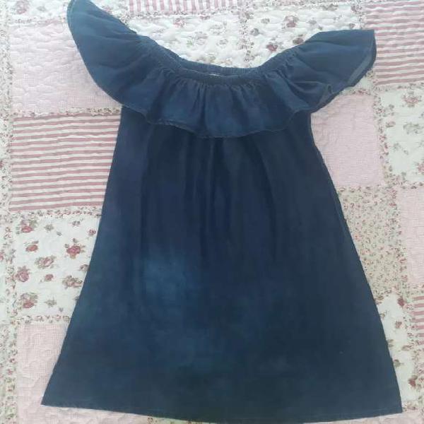 Vestido tipo Jean niña talla 12/14