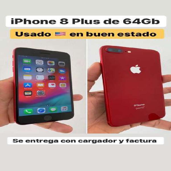iPhone 8 Plus de 64GB Rojo Usado Full