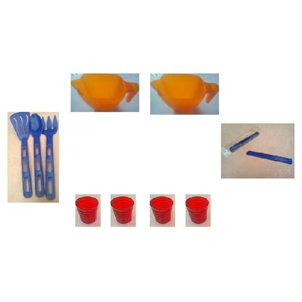 kit de cocina (jarra, cubiertos, vasos y paletas
