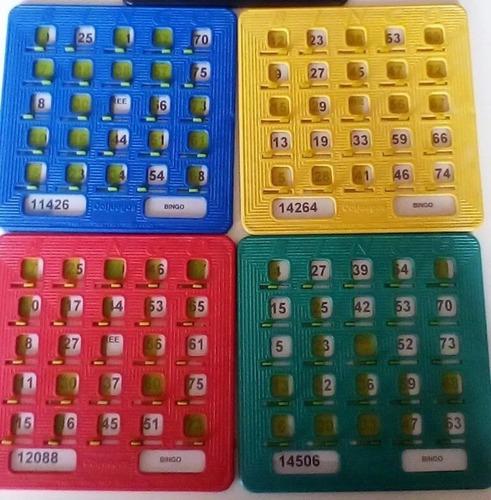 10 Tablas Plástica Para Bingo Profesional Reuniones O