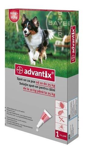 Antipulgas Advantix. Perros De 10 A 25 Kg. Pipeta 2.5 Ml.