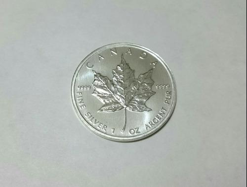 Moneda Canadiense De Hoja De Arce De Plata, 1 Oz