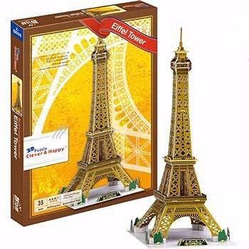 Torre Eiffel Mediana 3d Puzzle