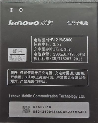 Baterìa Celular Lenovo Bl219 S860 2500mah 100% Garantía