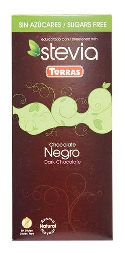 Chocolate Negro Stevia 100 Gramos Torras